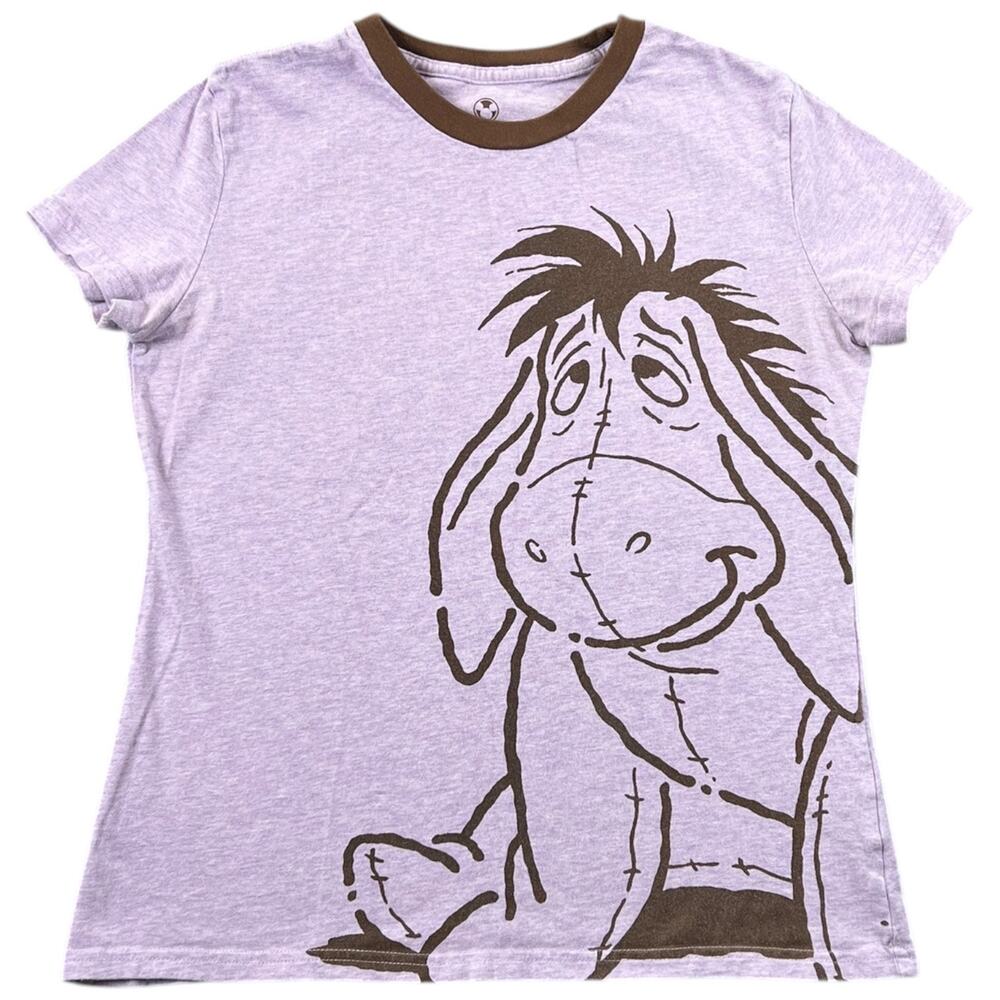 Disney Store Eeyore Graphic T-Shirt Winnie The Pooh Purple Lavender Tee XS